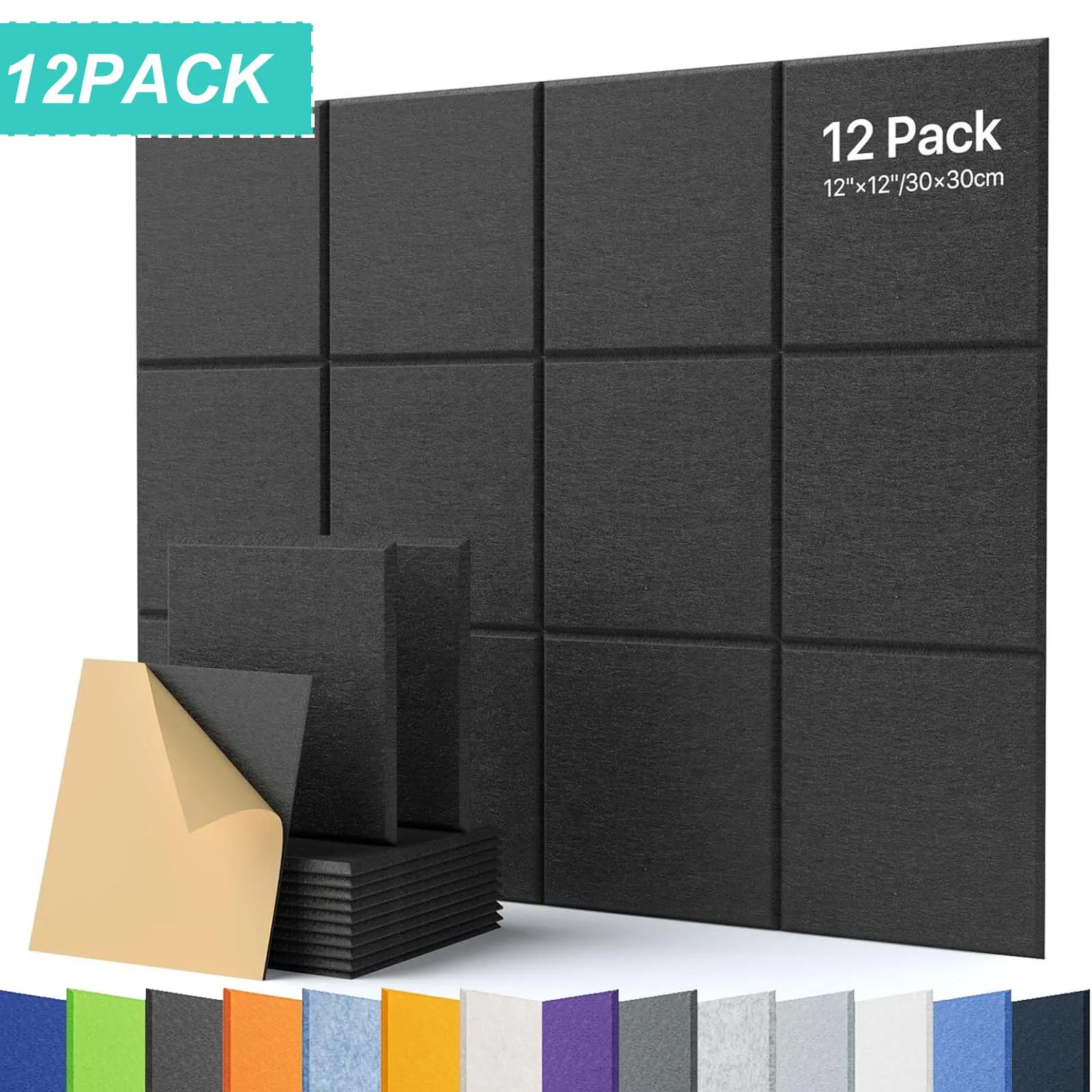 Acoustic Sound-absorbing Wall Panel Decoration Sticker for Home Office Decor Soundproof Felt Tiles Cork Note Bulletin Pin Boards