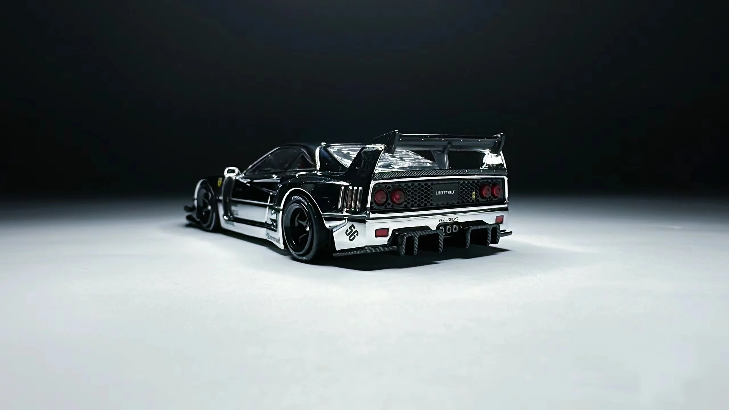 INNO-F40 Beijing Auto Show Limit Diecast Model Car, sem filme plástico, 1:64