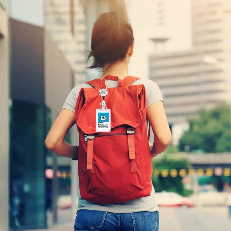 Porte-Danemark ge avec Lanière et réinitialisation Rétractable pour Infirmière, réinitialisation Vertical de Protection d'Identité