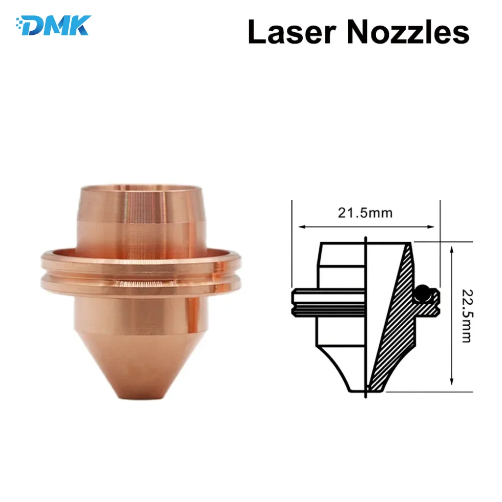 Mitsubishi Laser Cutting Nozzle EX Type Single Layer Cut Nozzles Fiber Laser Cutter Copper Nozzle 10pcs