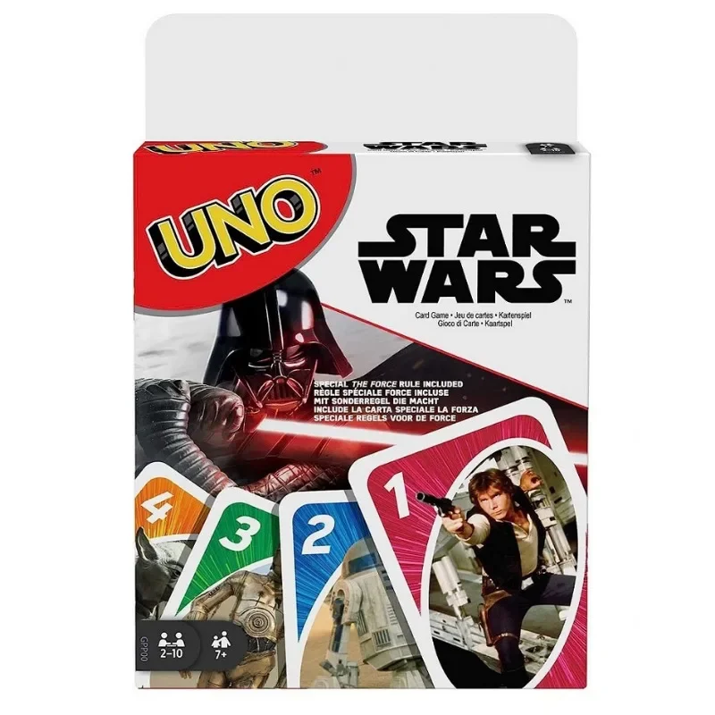 Star Wars Yoda UNO FLIP! Board Games UNO Cards Darth Vader Christmas Card Table Game Playing for Adults Kid Birthday Gift Toy