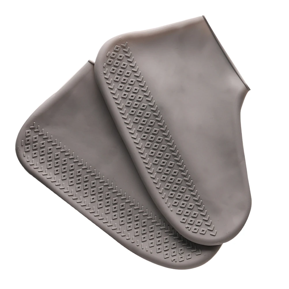 

2 Pairs Waterproof Shoe Cover Overshoes Silicone Case Boot Protector Non-slip Anti-skid Anti-slip