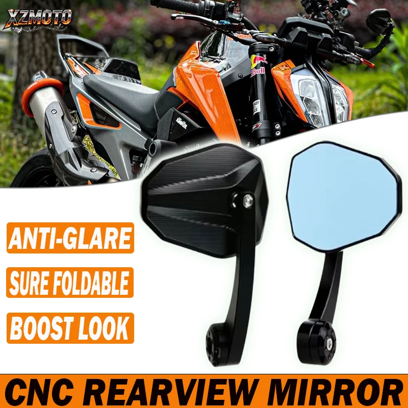 

New Motorcycle Mirrors For Duke Ktm 790 DUKE 250 125 390 690 790 890 890R 1290 Universal 7/8"22mm Handle Bar End Rearview Mirror