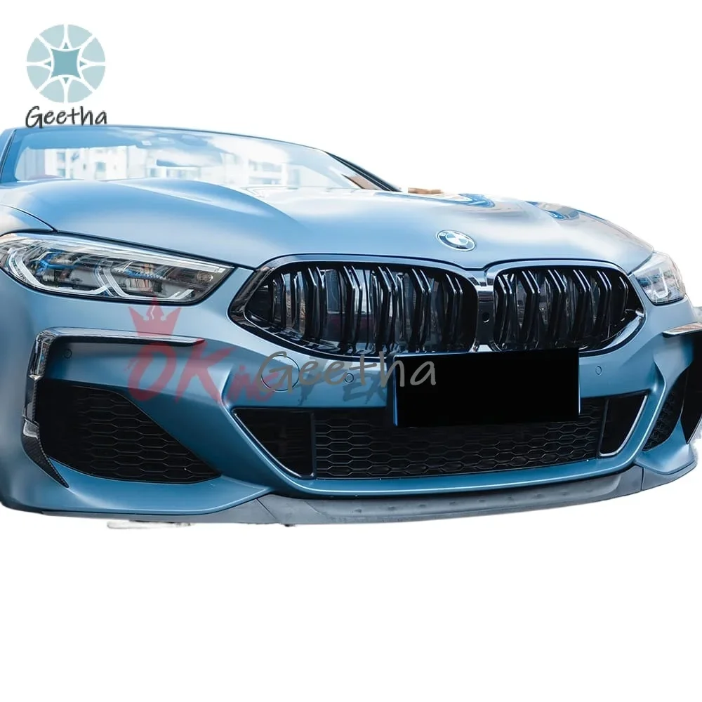

X Style Dry Carbon Fiber Front Canards for BMW 8 Series G14 G15 G16 2018-2022