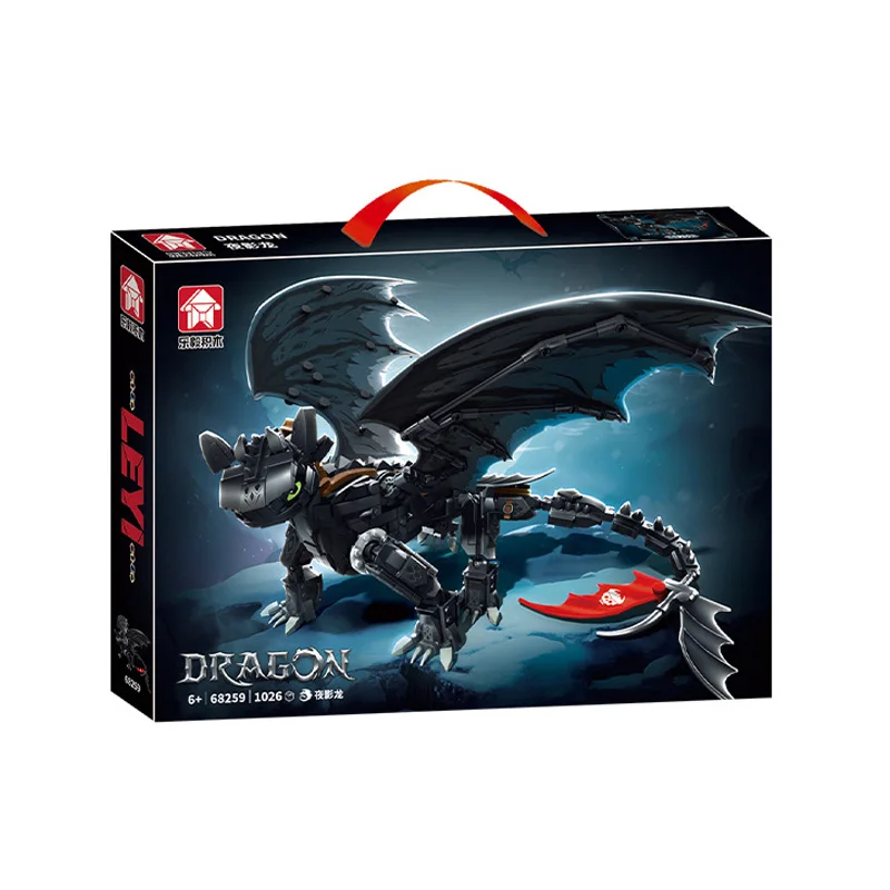 

IN STOCK 68259 MOC Classic Anime Flying Dragon Building Blocks Bricks Assembling Model DIY Toys for Boys Christmas Gift Set
