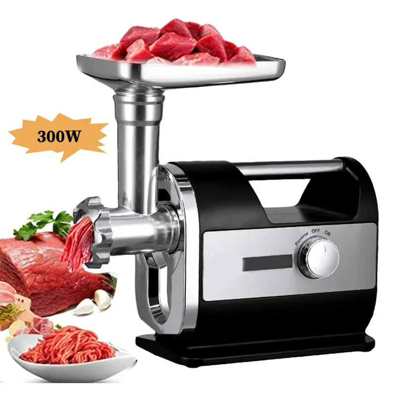 

For JRJ-524 Electric Meat Mincer Chopper Heavy Duty Food Processors Kitchen Appliances Commercial Grinder Machine 220V/300W