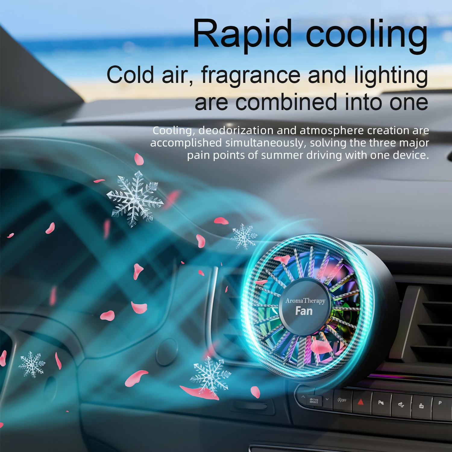 BLALION Colorful Car Cooling F - Lighting Decor Inc ulasan dan harga