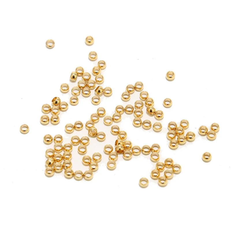 100 stks 1.5 2 2.5 3mm Stopper Spacer Kralen Rvs Positionering Bal Crimp End Kralen voor DIY Sieraden maken Levert
