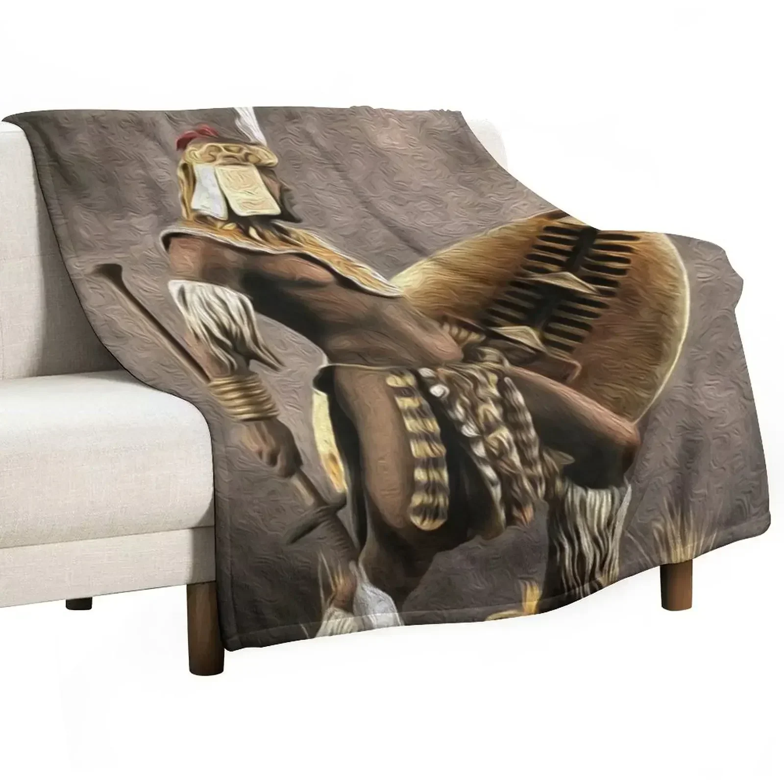 ZULU KING SHAKA ZULU Throw Blanket manga Hair Weighted Blankets