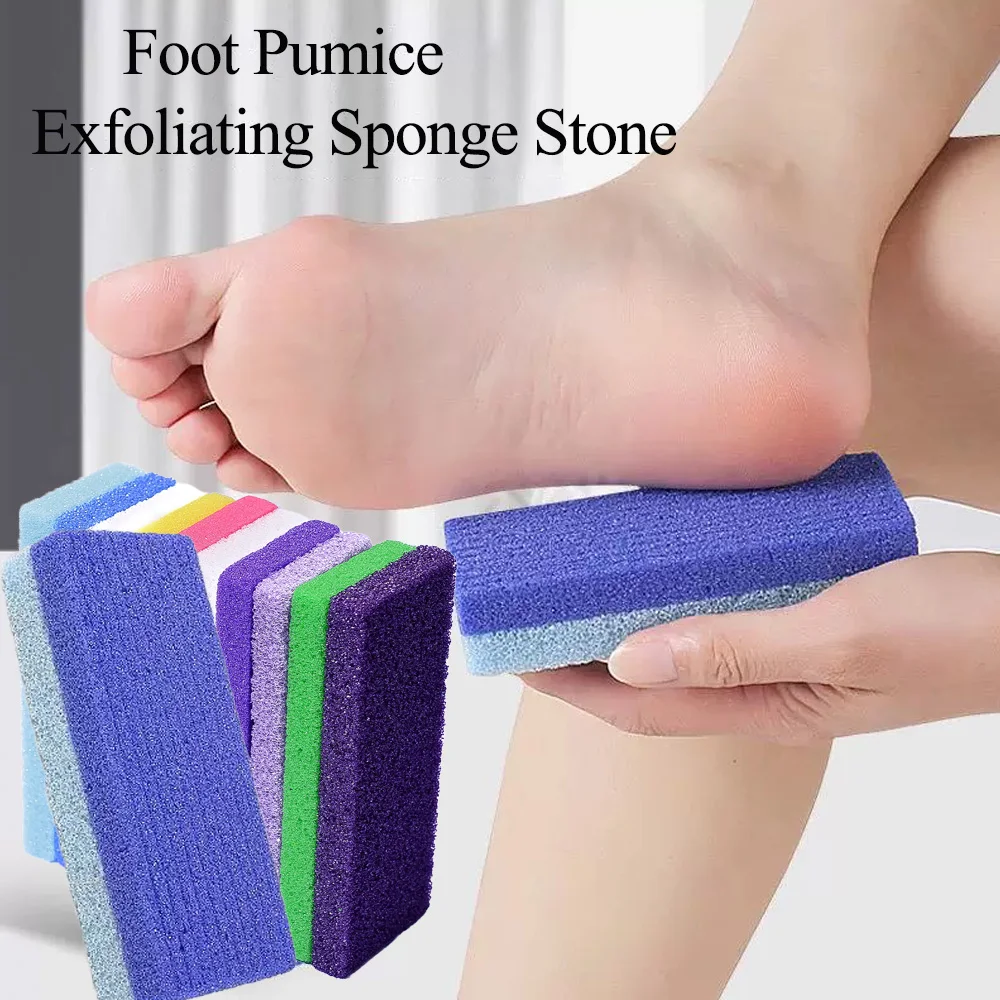 Foot Pumice Exfoliating Sponge Stone Foot File for Callus Dead Skin Remover Foot Heel Pedicure Scrubber Professi Foot Care Tools