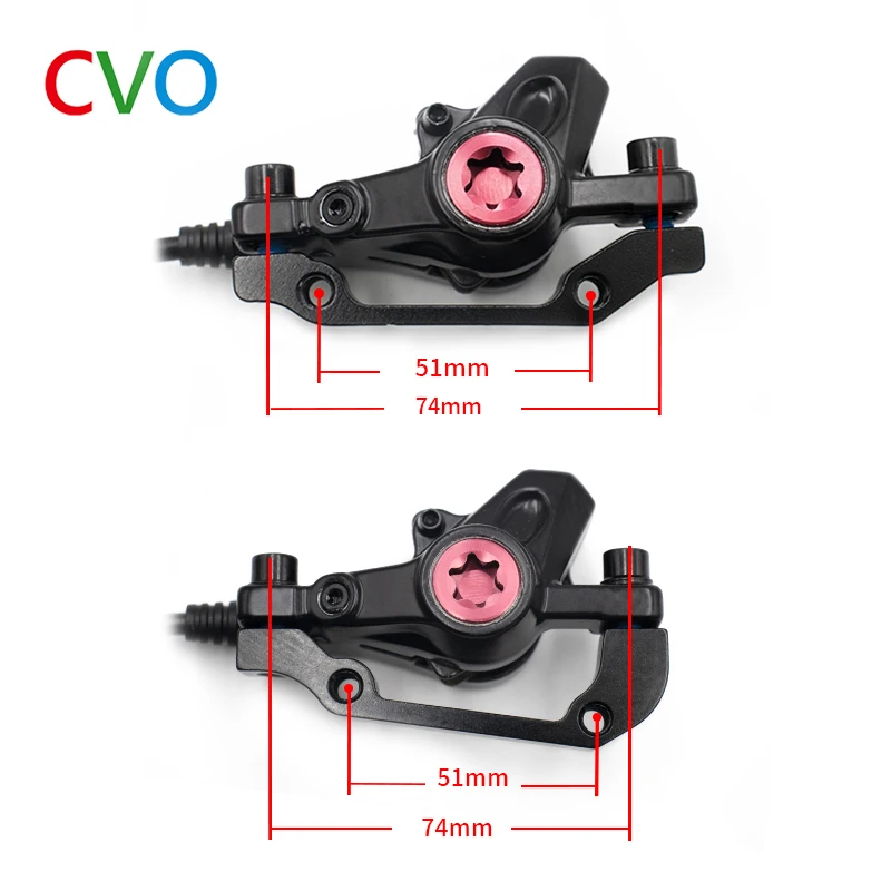 CVO bicicletta 2 pistoni freni idraulici MTB freni idraulici per Mountain Bike posteriore 1540mm + anteriore 850mm alluminio 160mm freno a disco