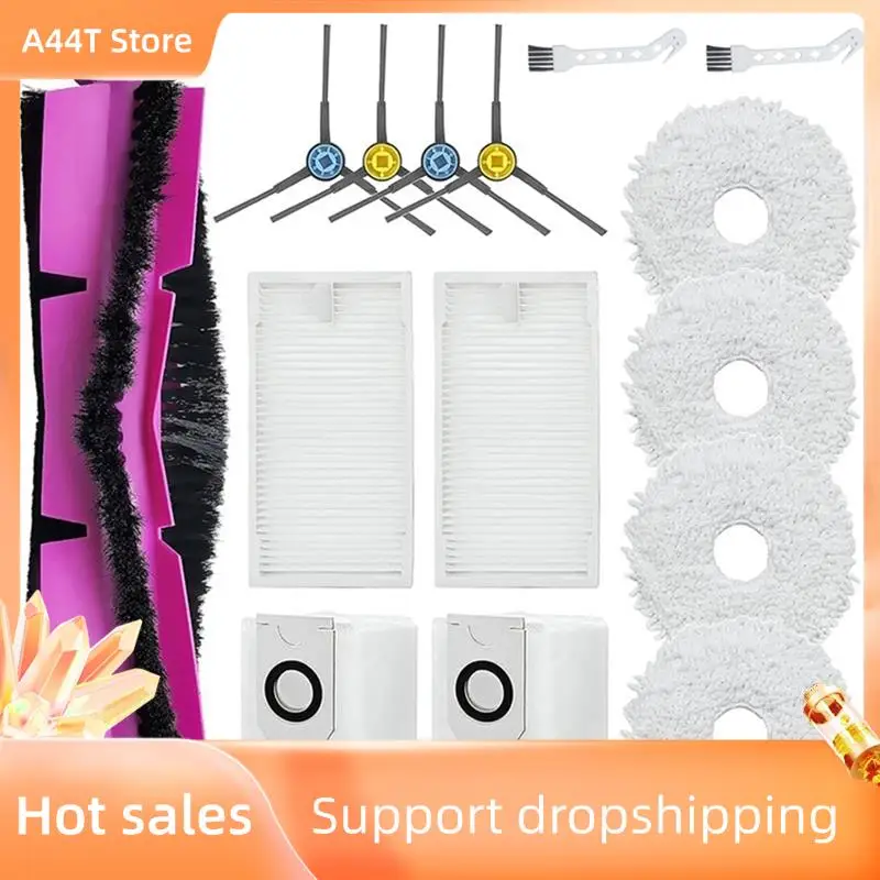 

A44T For Eureka J12 Ultra Robot Vacuum Cleaner Accessories Replacement Main Brush,Side Brush Filter Cloth Dust Bag Brush