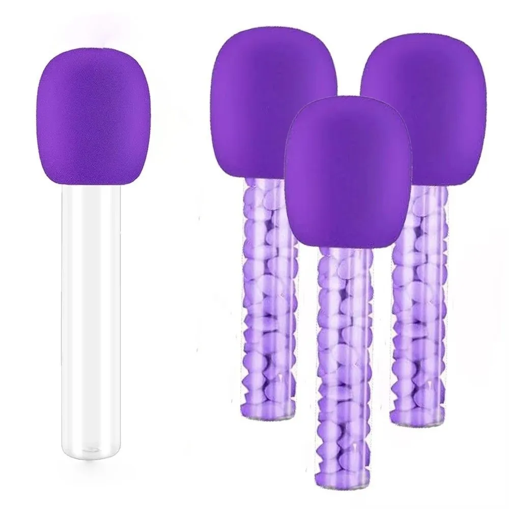 2pcs 2PCS Plastic Candy Tubes Plastic Material Candy Tube Design Fake Prop Microphones Fake Prop Disco Style