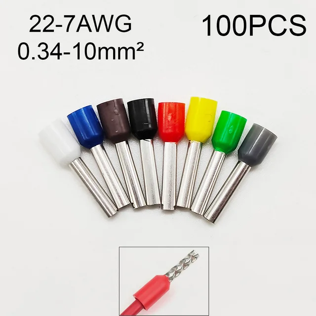 100 sztuk akcesoria samochodowe Terminal Eletrico złącze przewodu złącza zaciskane złącze terminala końcówka kabla zaciski izolowana okucie