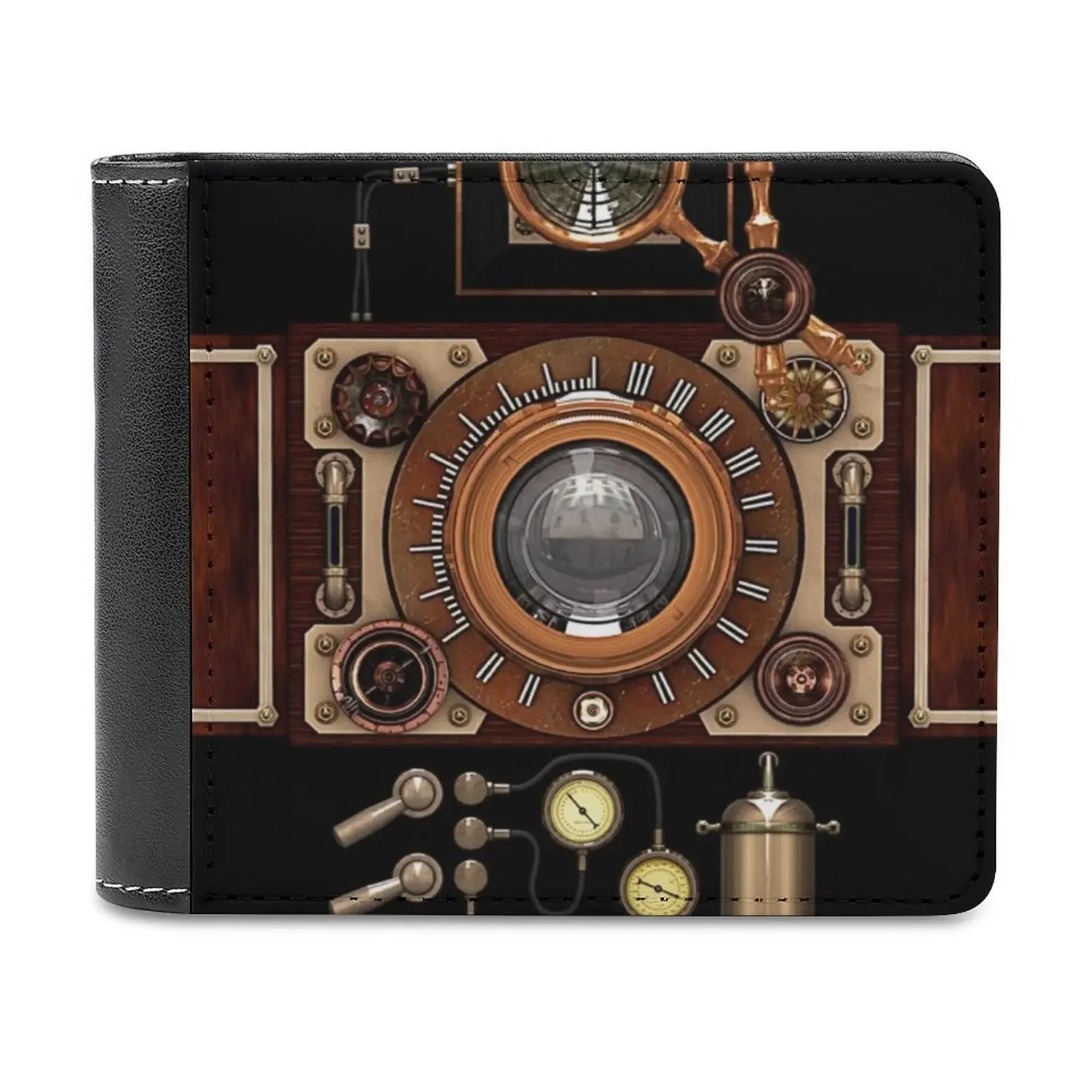 

Vintage Steampunk Camera #2A Steampunk Phone Cases Men's Wallet Leather Wallet Women Luxury Wallet