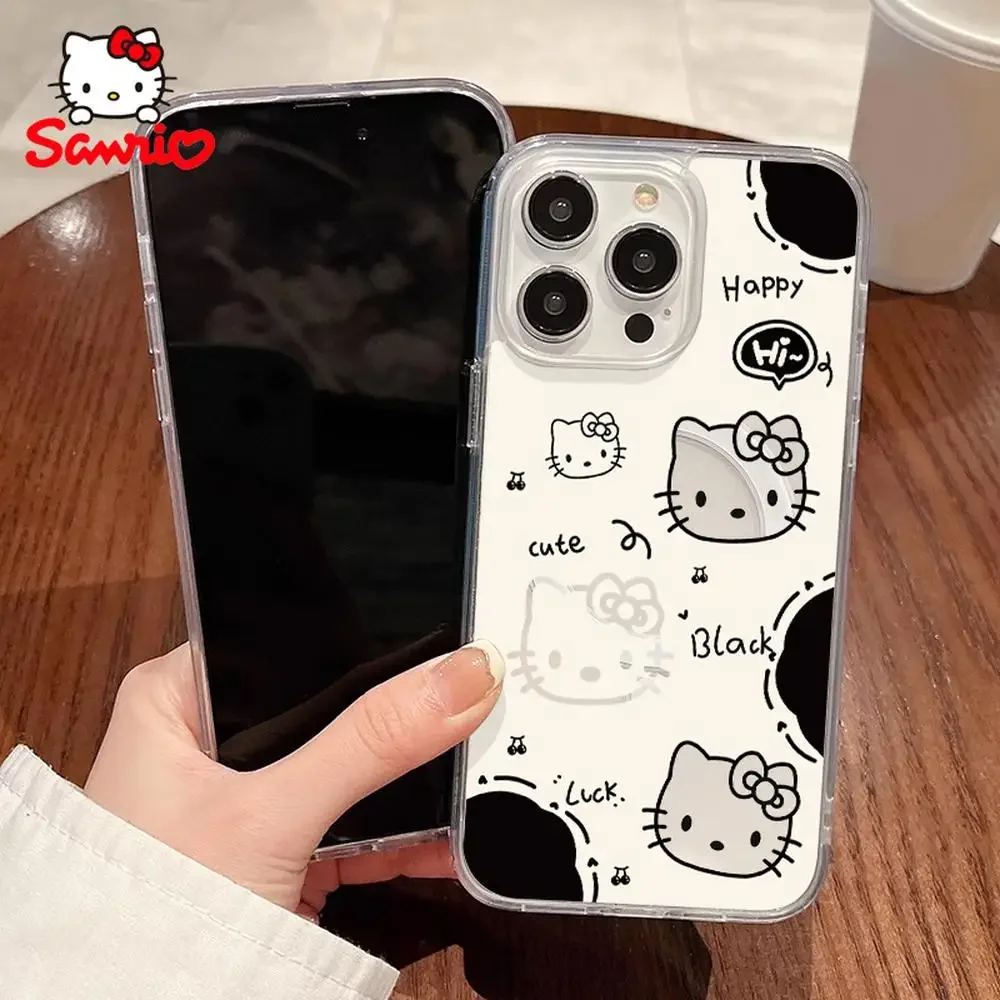 Etui Sanrio Hello Kitty na iPhone 16 Pro Max, etui na iPhone 16/15/14/13/12/11/X/XS/XS Max/Pro Max dla dziewczyn, etui na iPhone Hello Kitty Kawaii, zabawki
