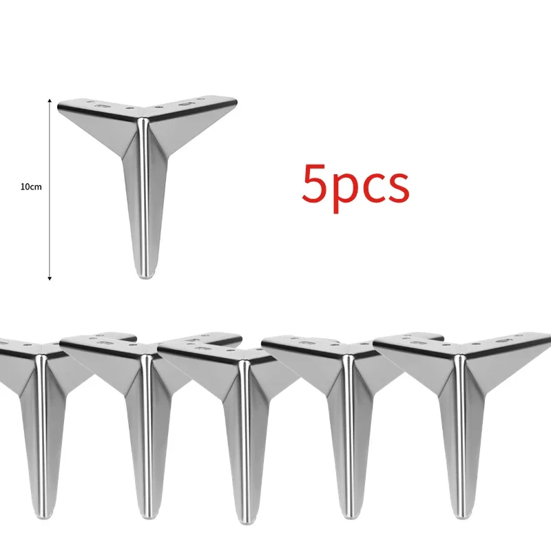 5 pçs moderno metal triângulo móveis pés armário pernas móveis diy substituição para armário sofá cadeira