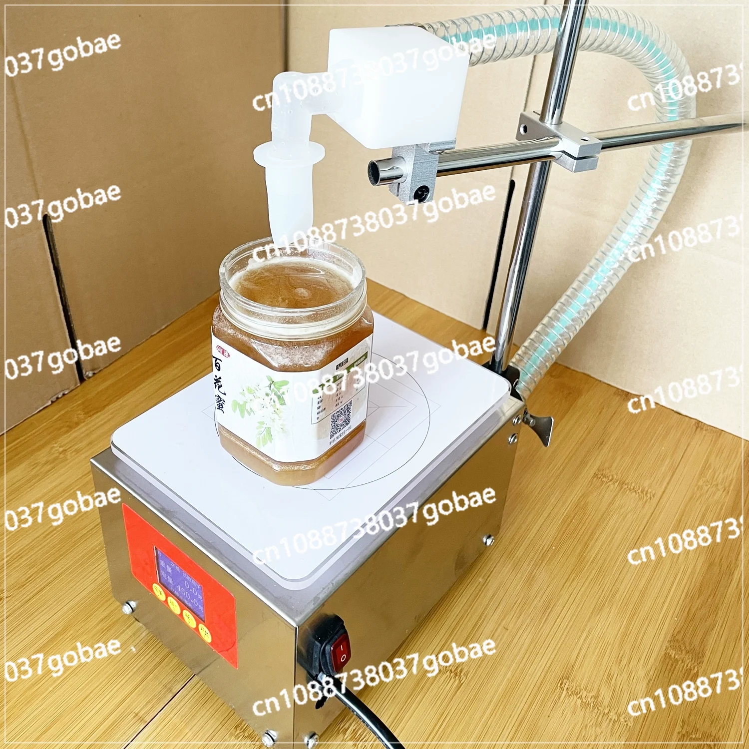 

5KG Smart Honey Filling Machine 2022 New Commercial Gear Pump Driving Input Honey Liquid Automatic Max Filler Food Processor