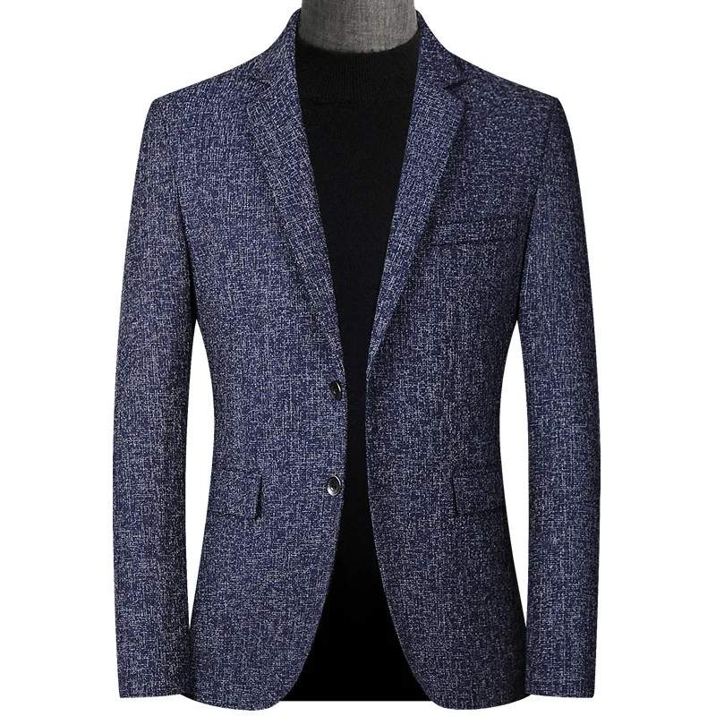 LH074 autunno nuovo casual di mezza età da uomo piccolo vestito giacca da lavoro vestito singolo top slim trend jacket men