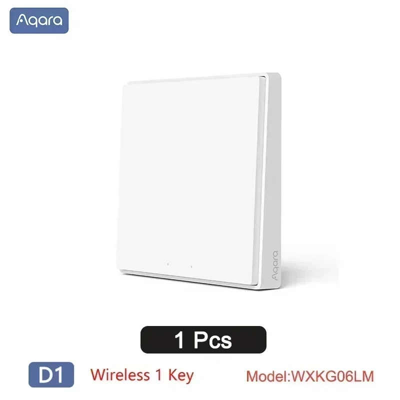 Aqara Smart Wall Draadloze Schakelaar D1 ZigBee Afstandsbediening Sleutel Lichtschakelaar Knop Voor Mi home HomeKit APP