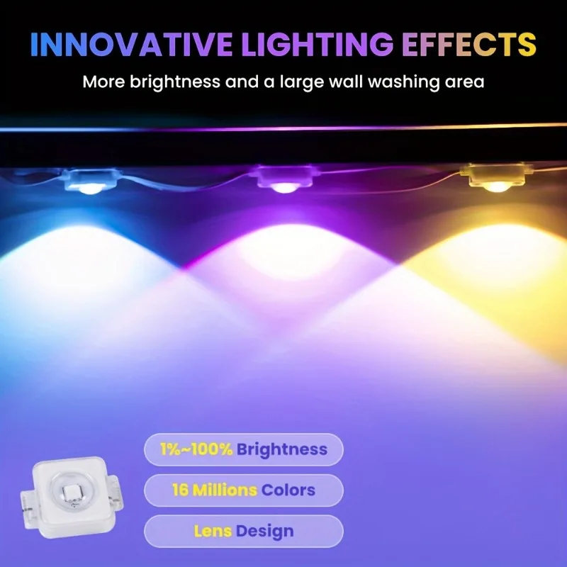Smart Application LED Outdoor Eaves Light, IP67 Waterproof, DIY Scenarios, Ideal for Birthday and Holiday Lighting