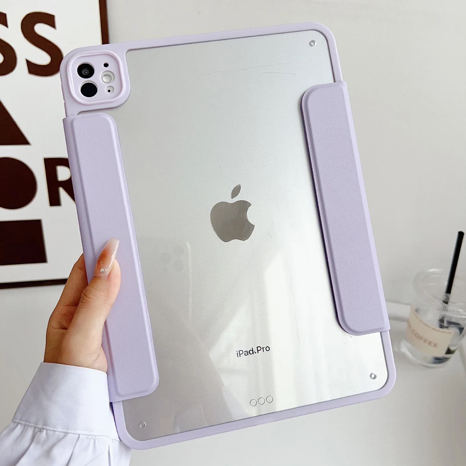 

Detachable Flip Cover Stand Case For iPad Air Pro 10.9 11 12.9 13 inch 2024 Magnetic Cases 4 5th 6th 7th 8th 9th 10th Generation