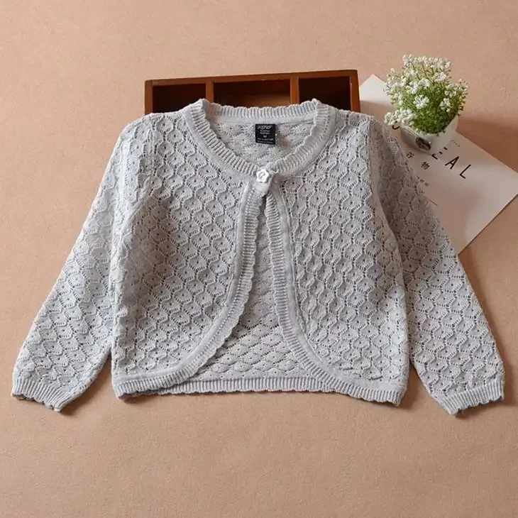 

Одежда для малышей 1, 2, 3 лет OGC215409 От 3 до 36 месяцев, розовый кардиган для маленьких девочек, куртка для маленьких девочек, серая, желтая шаль