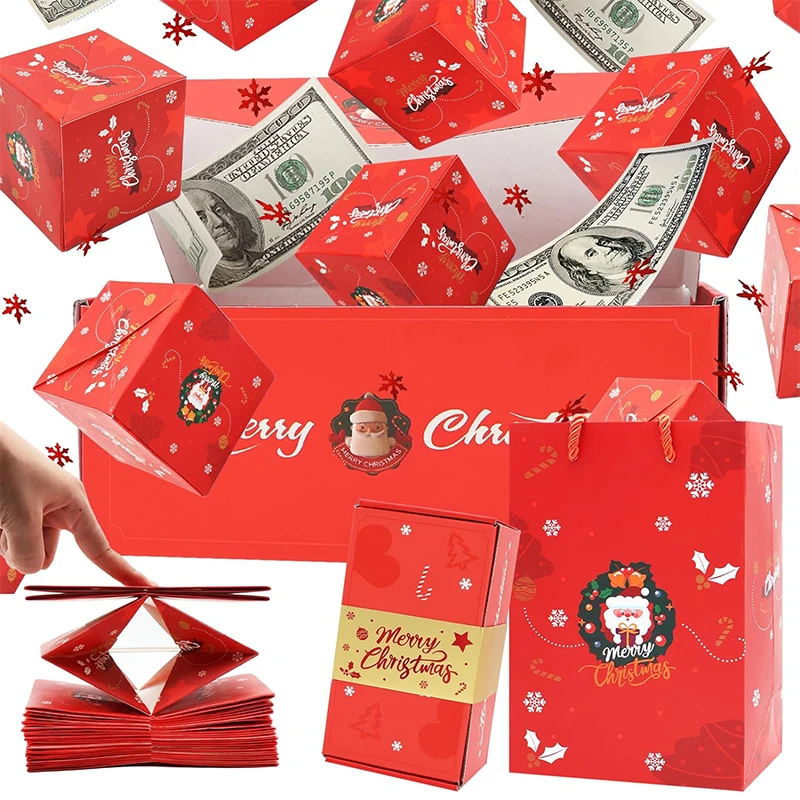 Surprise Explosion Box Explosion Gift Boxes Bounce Box DIY Folding Paper Box Money Box Birthday Christmas Anniversary Gift