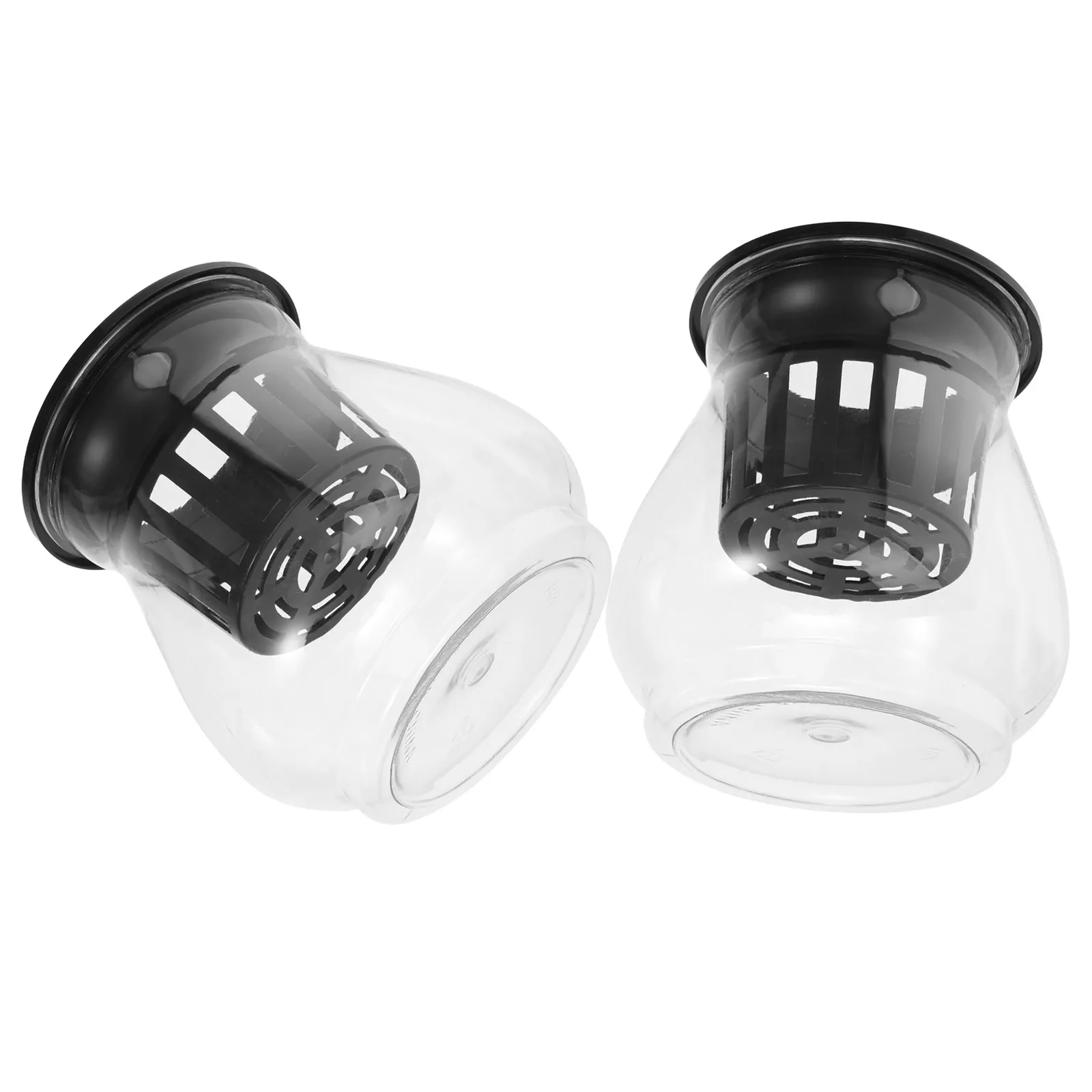 2Pcs Transparent Hydroponic Container Fish Tank Plant Pot for Betta Fish Desktop Aquarium Small Ecological Landscape Decorative - view 4
