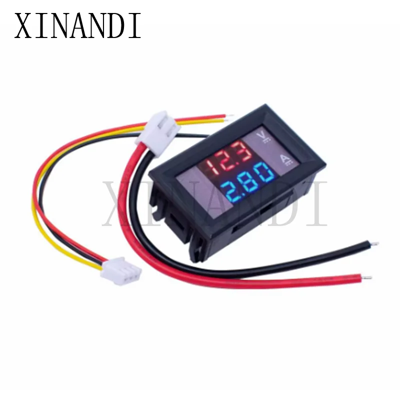 DC 0-100V 10A Digital Voltmeter Ammeter Dual Display Voltage Detector Current Meter Panel Amp Volt Gauge 0.28