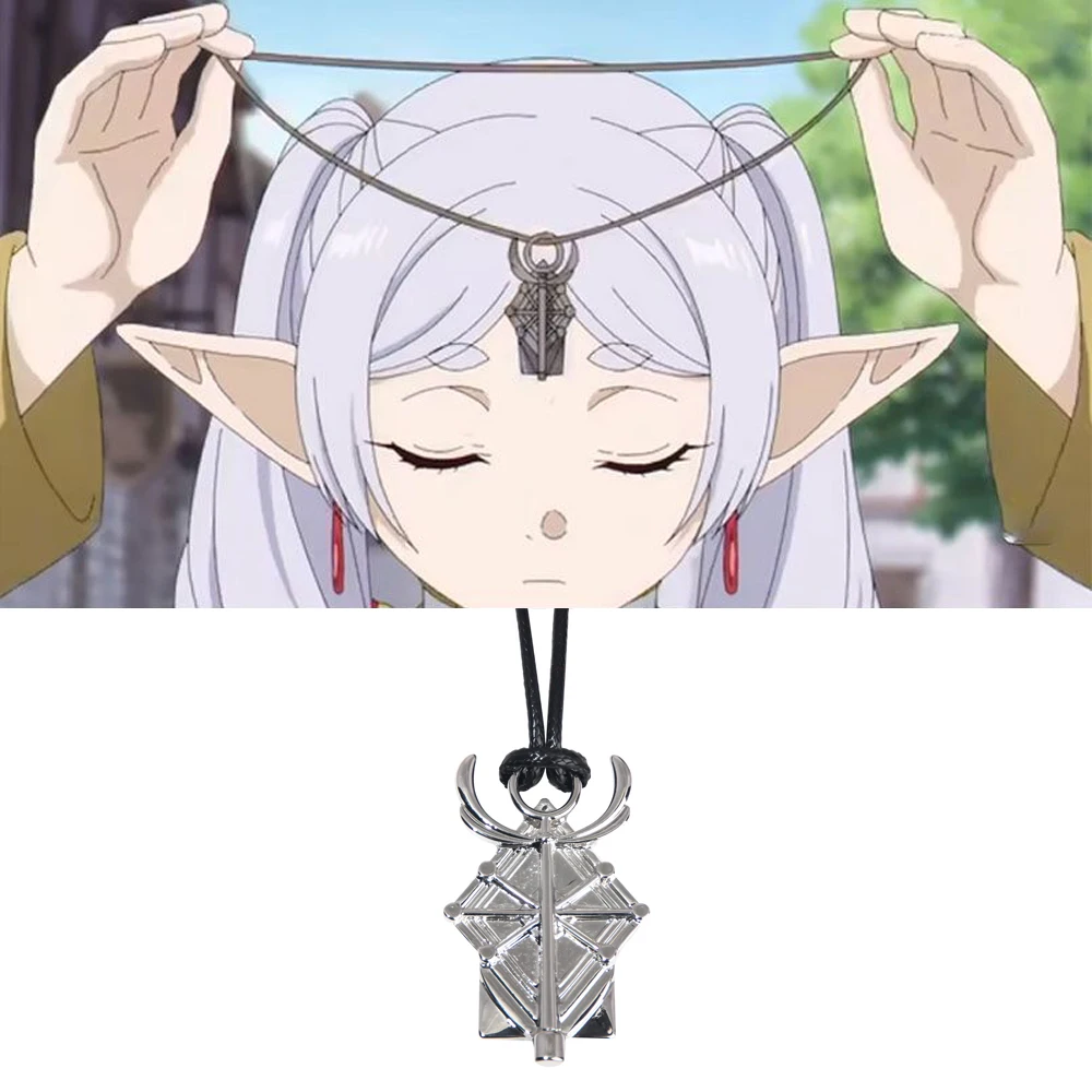 Anime Frieren: Beyond Journey's End Necklace Frieren At The Funeral Frieren The Last Magician Holy Staff Pendant Elf Cosplay
