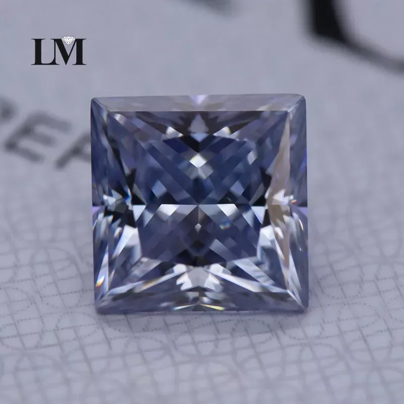 

Драгоценный камень Moissanite, лавандовый цвет, лабораторные выросшие бриллианты, материалы для изготовления с сертификатом GRA