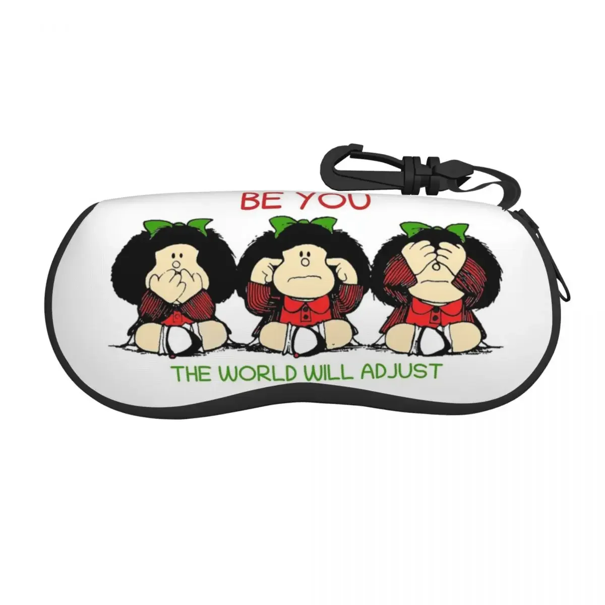 Triple Mafalda Cartoon Glasses Case Men Women Student Accessories  Protector Ins Sunglasses Box