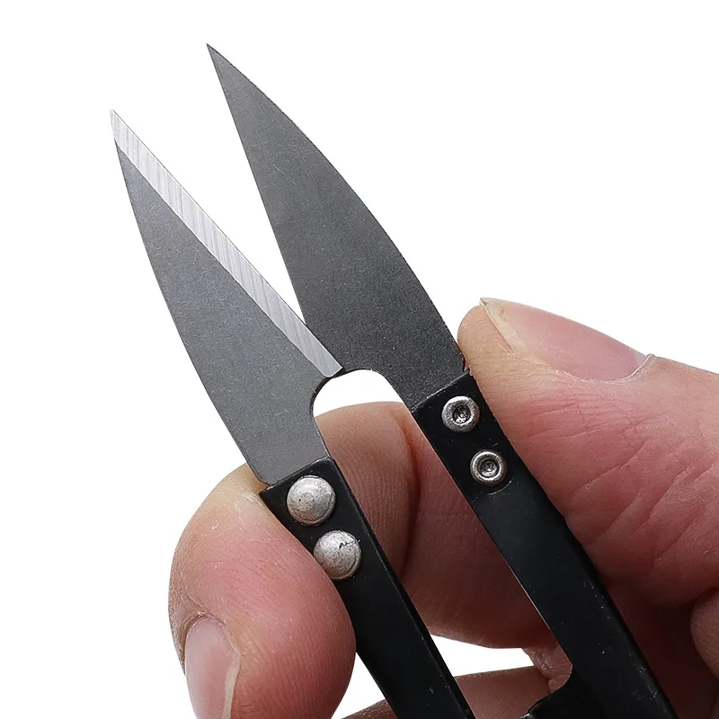 Useful Stainless Steel Stitch U-Shape Use Scissors Cut Fishing Line Trimming Nipper Essential Cross Accessories