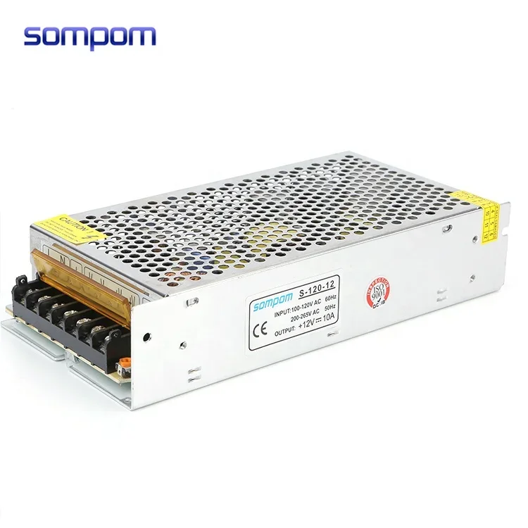 Indoor Lighting Project AC 110V 220V To DC 120W LED Power Supply 12V 10A Lighting Transformer