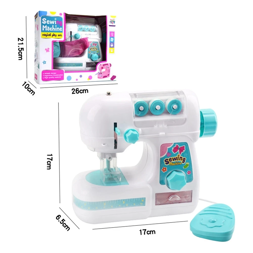Mini macchina da cucire elettrica Giocattolo per bambini Mini mobili Giocattolo Giocattoli educativi Regali creativi fai da te Regalo per bambini Giochi di finzione