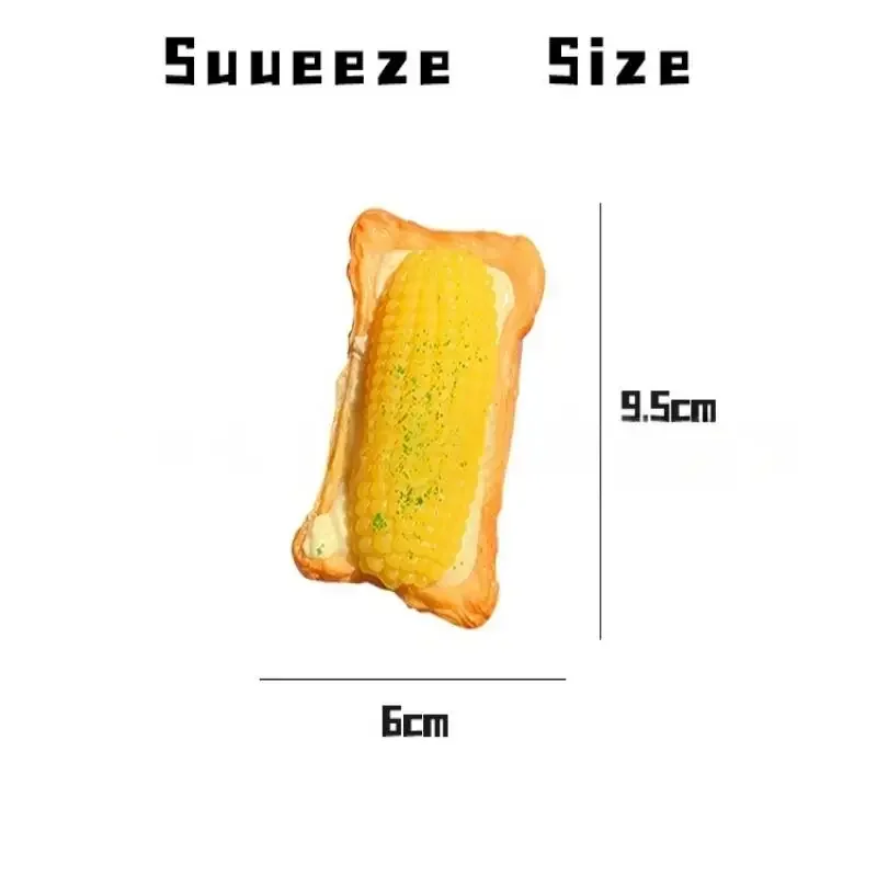 1Pcs Handgemachte Mais Ei Torte Ultra Weiche Spielzeug Für Stress Relief Squeeze Teleskop Requisiten Kinder kinder Lebensmittel Prise musik Spielzeug