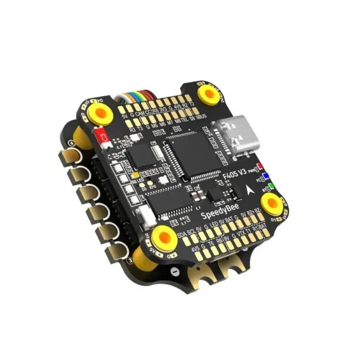 SpeedyBee F405 Stack F405 V3 FC + 50A 3-6s BLHeli_S 4-in-1 ESC - 30x30 Flight Controller FPV Traverser Drone