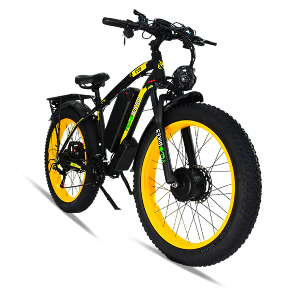 3000W Electric Bike for Adult,60KM/H Dual Motor Electric Bike Fat, Motorcycle Hydraulic Brake Dual Motor ebike Electric Bicycle