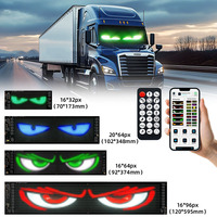 LED Matrix Pixel Panel Scrolling Bright Advertising LED Signs Flexible USB 5V LED Car Sign Bluetooth App Control