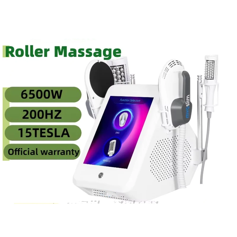 2 IN 1 EMS Roller Slimming Cellulite Reduction Inner Ball Roller 360 Degree Infrared Vacuum Roller Massage Beauty Machine