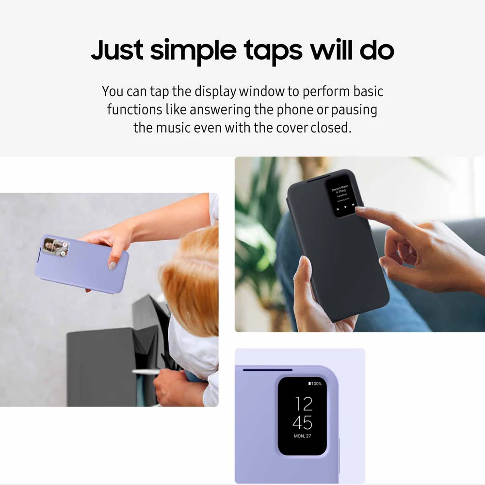 Oryginalne etui z portfelem Samsung Smart View do Galaxy A54 5G S-View Wallet Flip Phone Case EF-ZA546 — zdjęcie produktu 6