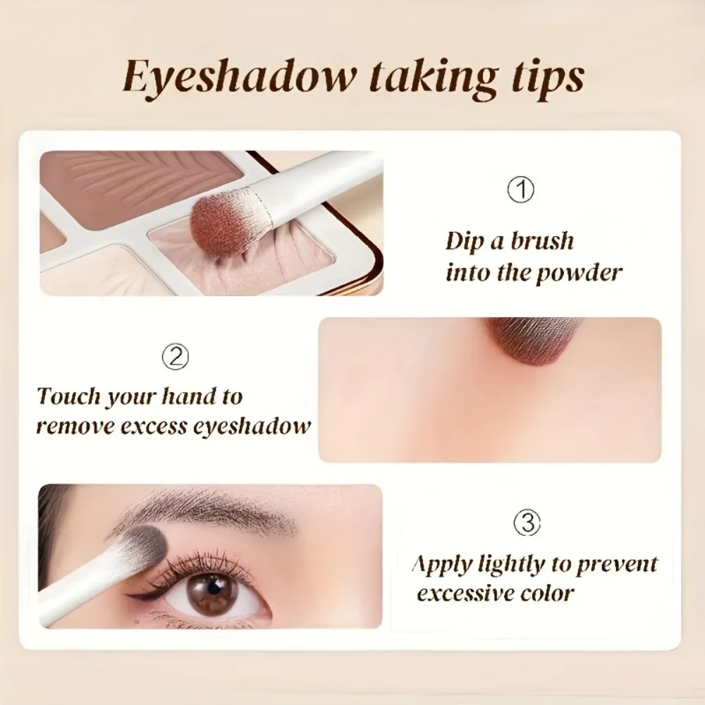 Juego de brochas de maquillaje profesional de 8 piezas con cerdas sintéticas de primera calidad para base, colorete, sombra de ojos y aplicación de cejas