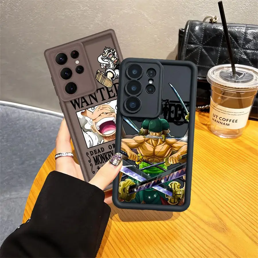 Anime One Piece Zoro Luffy Phone Cover Case for Samsung Galaxy S26 Note 20 Ultra S22 Plus S23 S24 ultra S25 S21 S20 FE