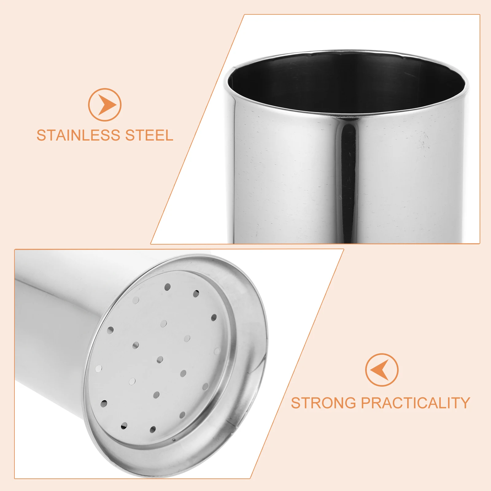 

Stainless Steel Cutlery Organizer Straw Dispenser Storage Holder for Counter Coffee Shop Restaurant Kitchen Bar Utensils Holder