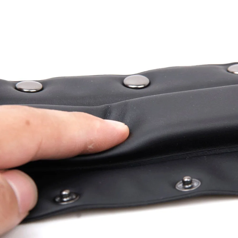 Black Headband Cushion Pad for Headphones Replacement Upgrade Comfort PU Material Hard Alloy Snap Lock Universal Fit