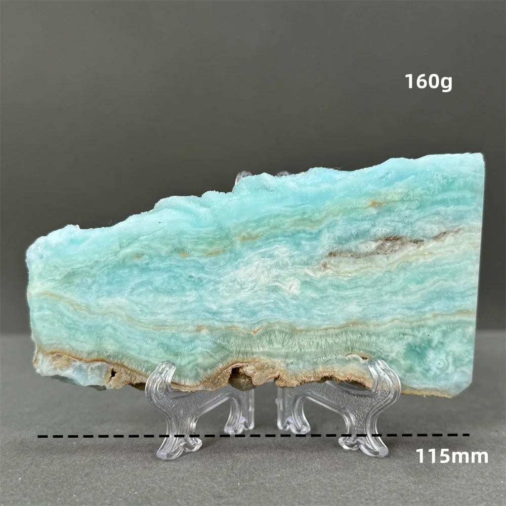 Heteropolar Mineral Natural Mineral Specimen Quartz Slice Healing Aura Collection Energy Home Office Decoration Gift+Bracket