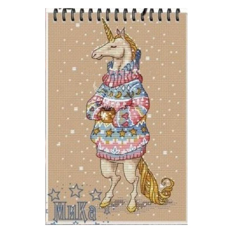 

Cross Stitch Kit Sweater Animal Series Unicorn 18ct 14ct 11ct Precision Printed Fabric Hand-embroidered Material Bag