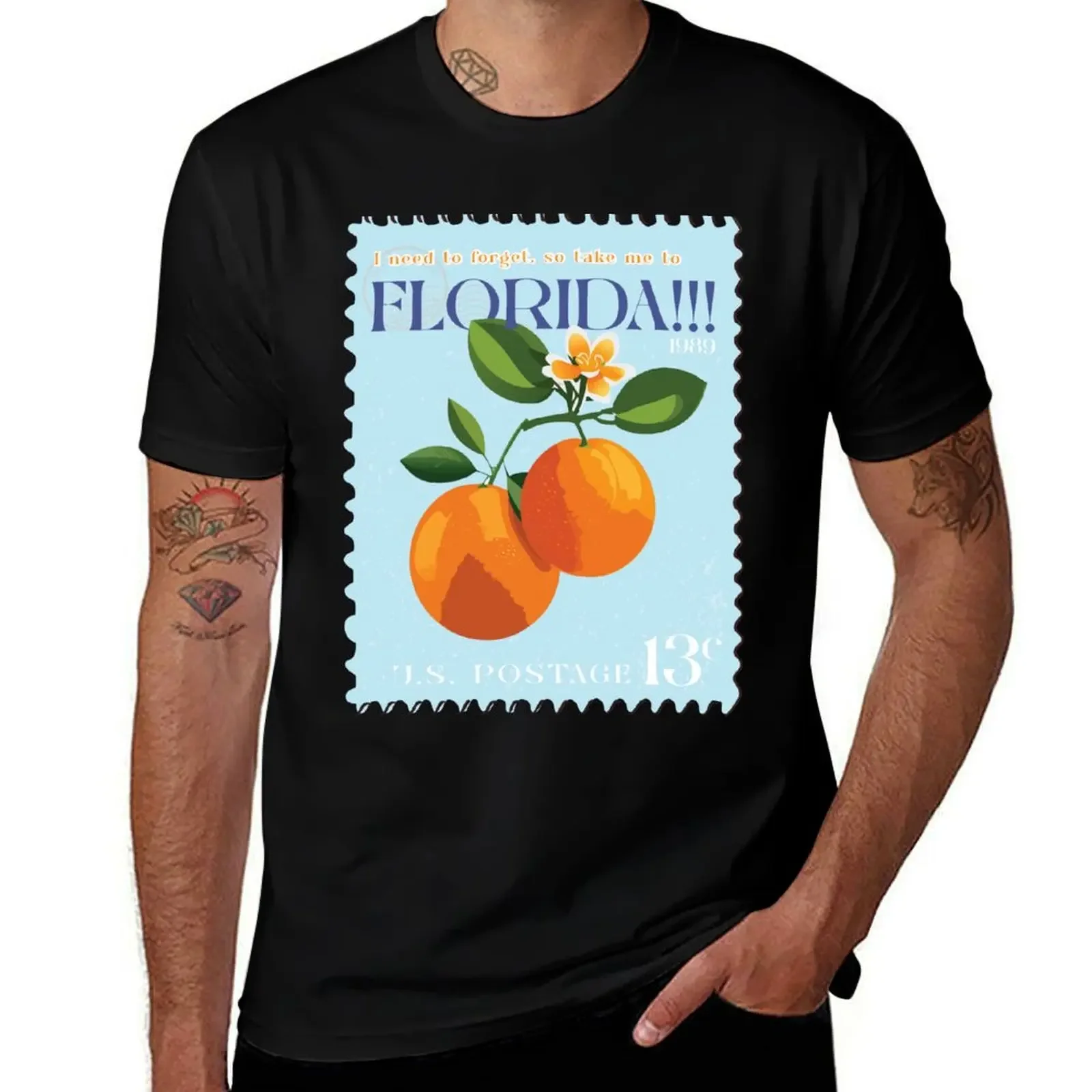 

FLORIDA!!! Postage Stamp T-Shirt tops cute clothes street wear sublime mens funny t shirts