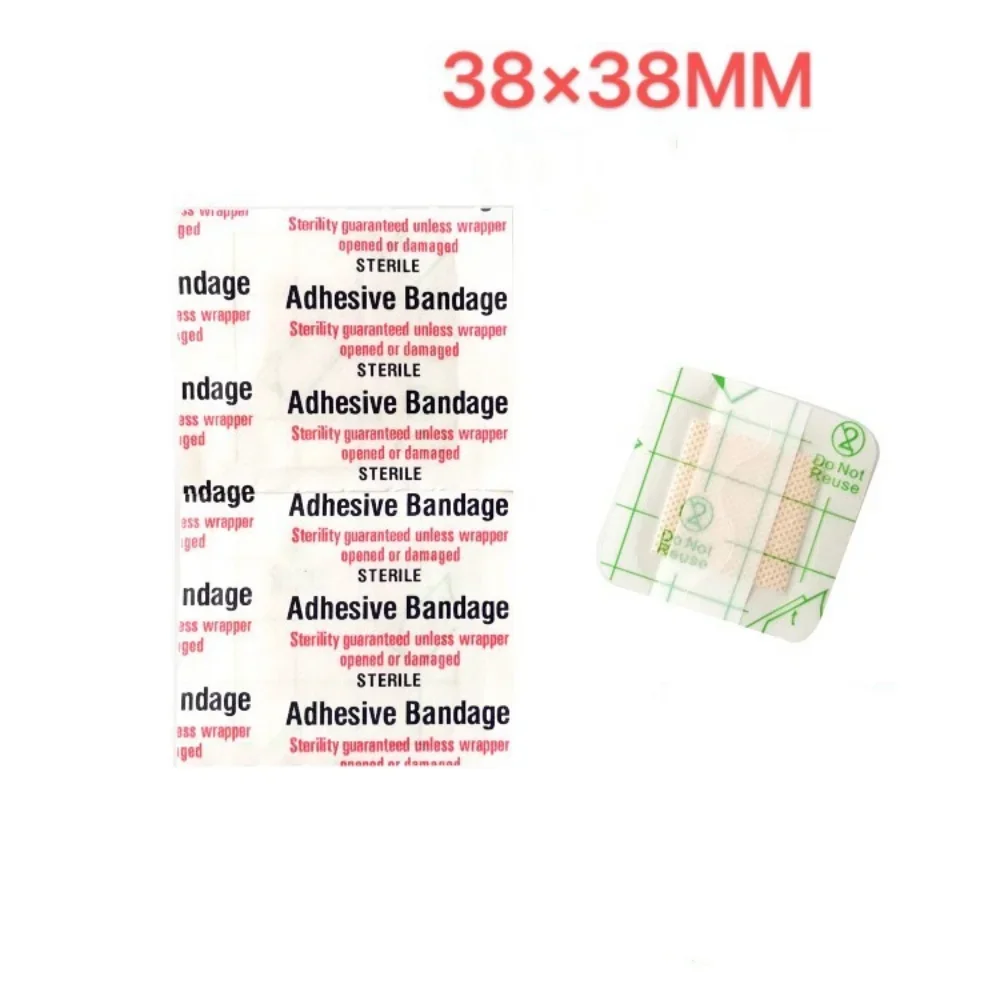 20pcs/set Transparent Tape PU Wound Dressing Band aid Bandage Outdoor38*38mm Wound First Aid Skin Care Hemostatic Patch